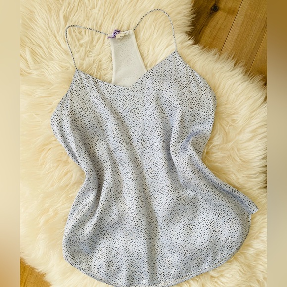 BABY BLUE SILK CAMISOLE - Picture 2 of 9